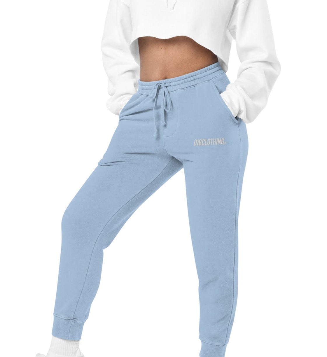 O1G - Embroidered “Legacy” Pigment Dyed Sweatpants